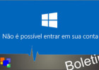 Windows 10 – Erro ao fazer logon